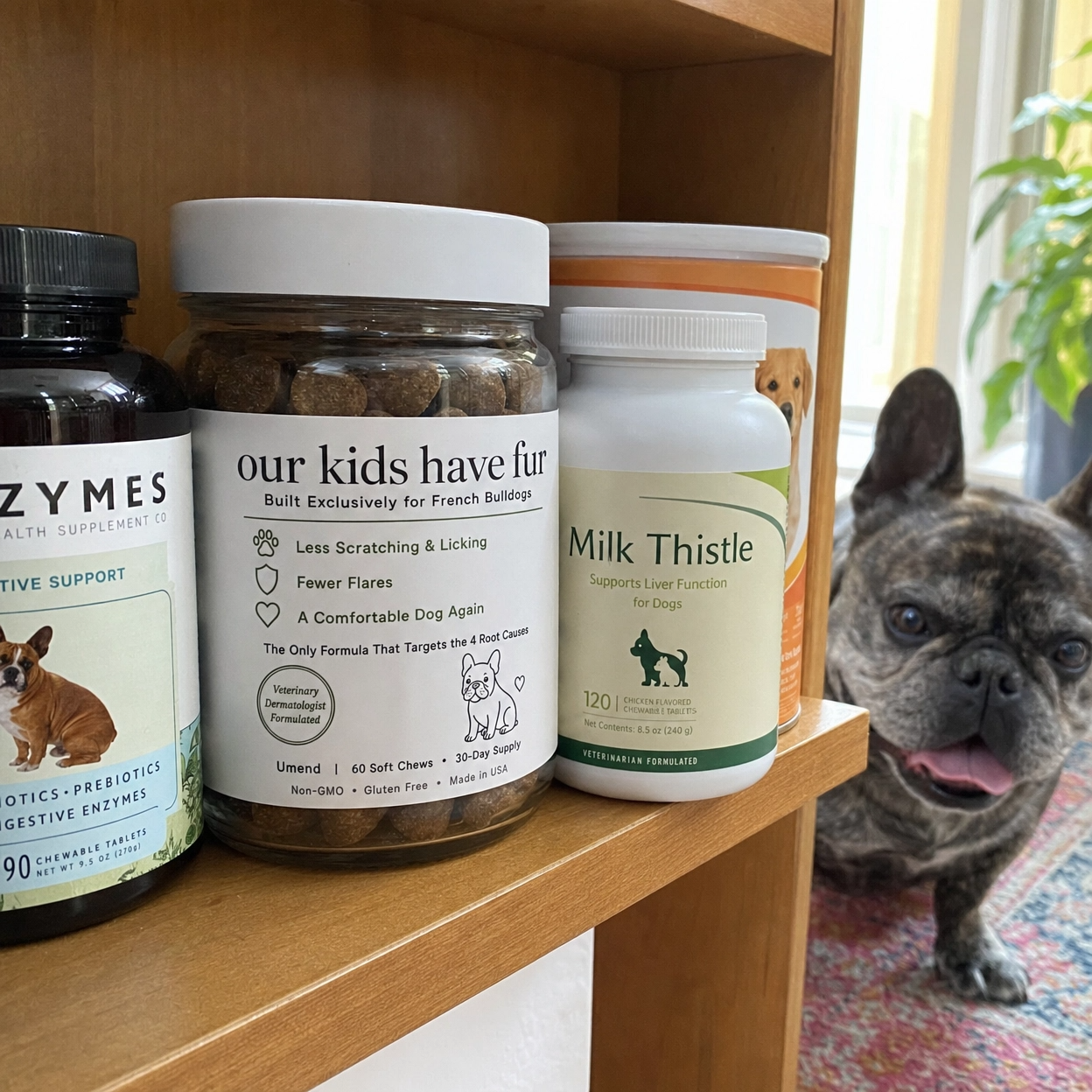 Supplement lineup with Frenchie